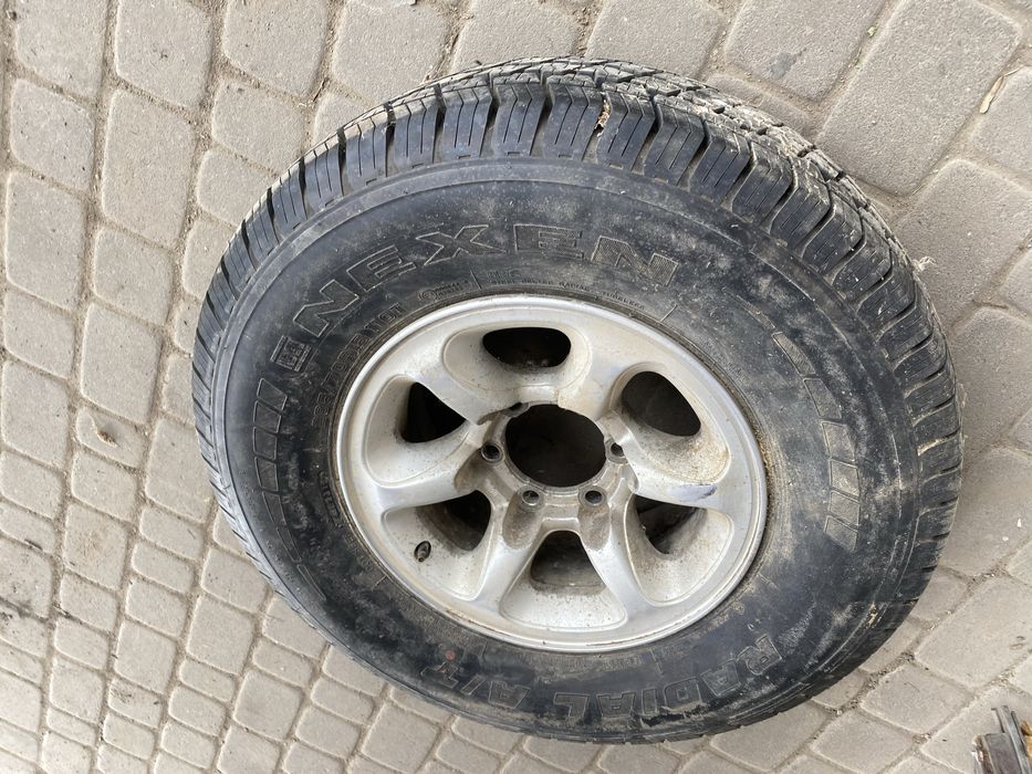 Колесо запаска диск 6 139.7 15 резина 265 70 L200 Pagero navara np300 frontera 31 10.5