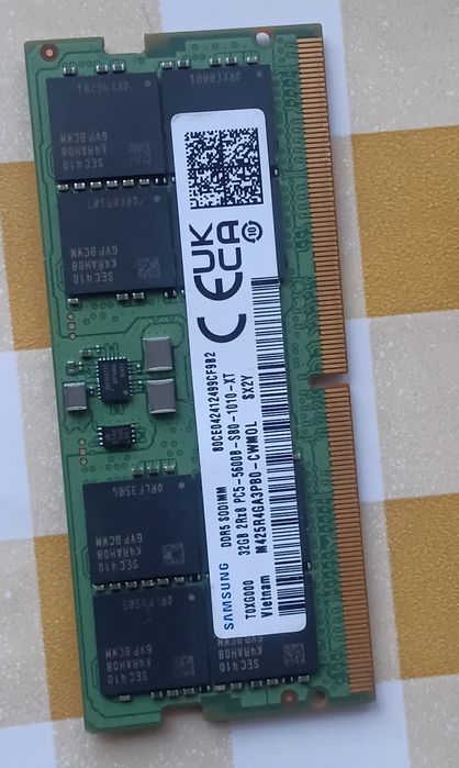 Pamięć RAM Samsung 32GB, DDR5 5600B, używana