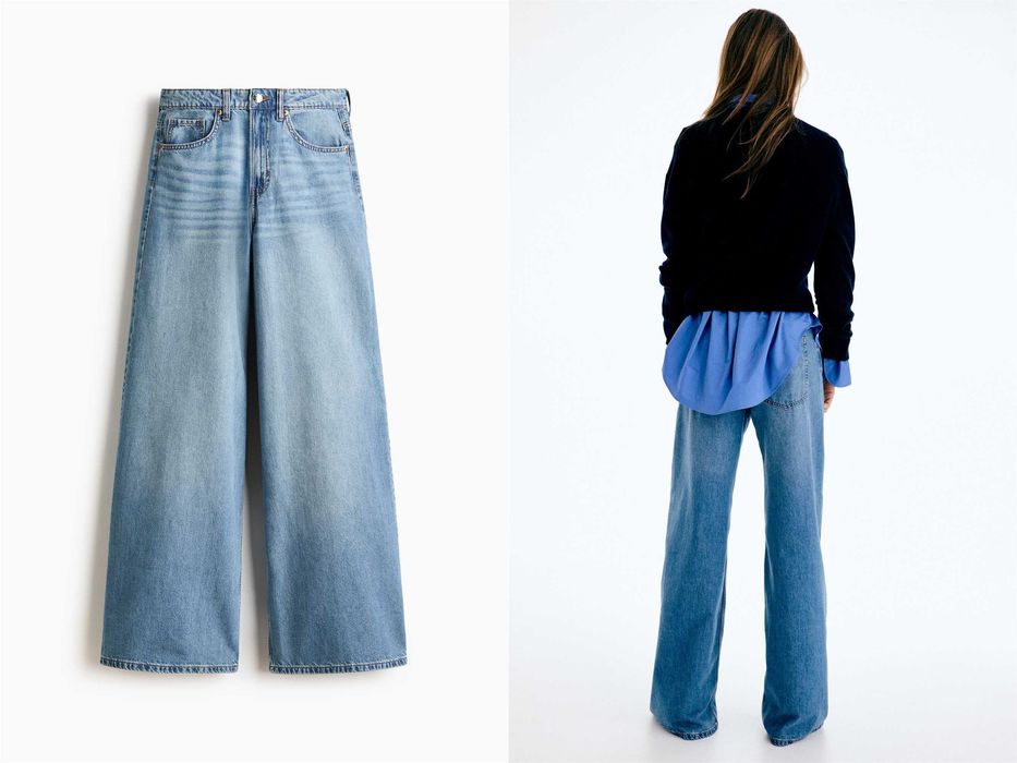 Spodnie dżinsowe 36 nowa kolekcja Wide High Waist Jeans PROMOCJA