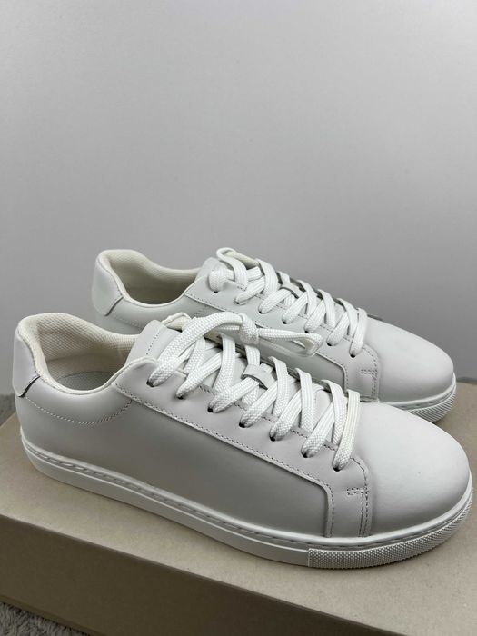 Buty męskie białe skórzane Selected Slhevan Leather 42