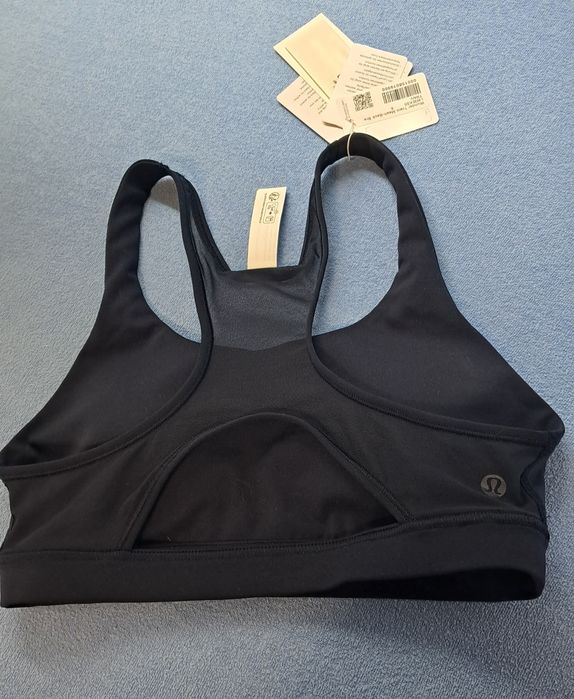 Granatowy stanik biustonosz top sportowy marki Lululemon