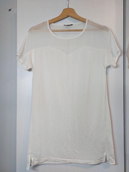 Biała bluzka Calvin Klein 36/S biała koszula podkoszulek biały top 38