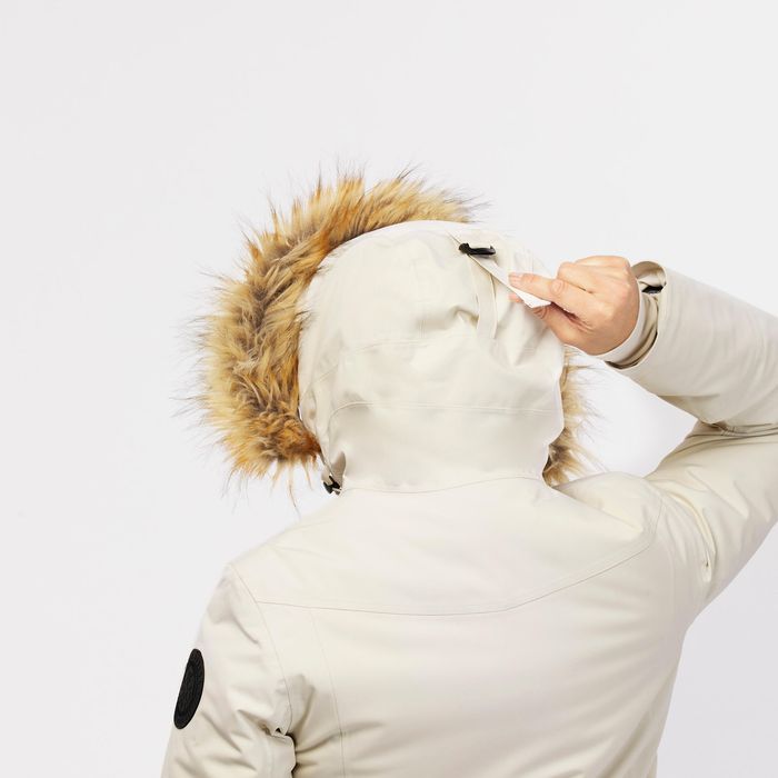 Parka de caminhada -20°C impermeável mulher, NH900 bege