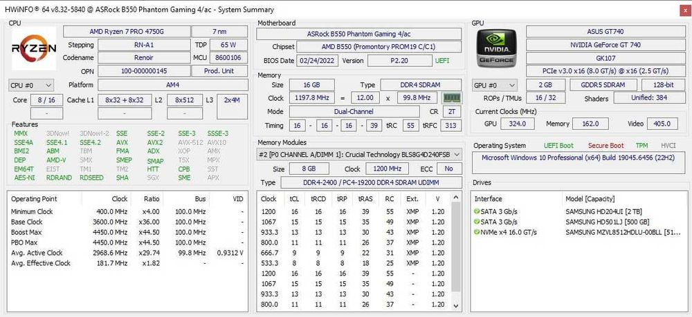 DDR4 2400 16 Gb (2*8GB) CRUCIAL Ballistix  BLS8G4D240FSB.16FBD