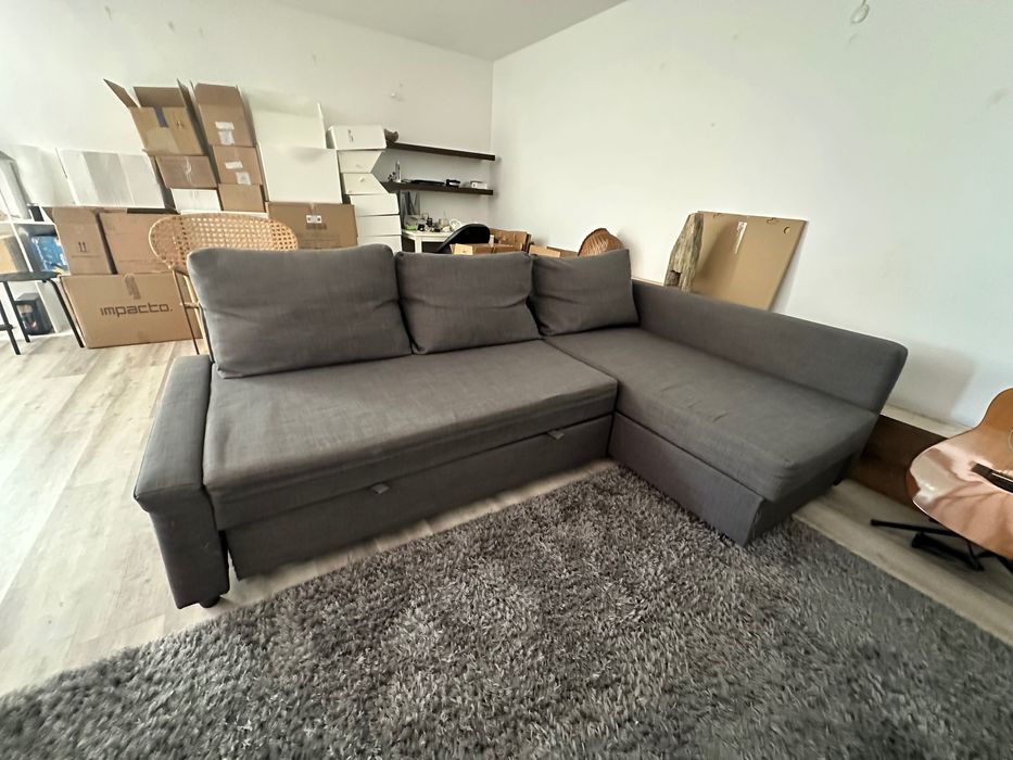 Sofá cama de canto com arrumação FRIHETEN IKEA