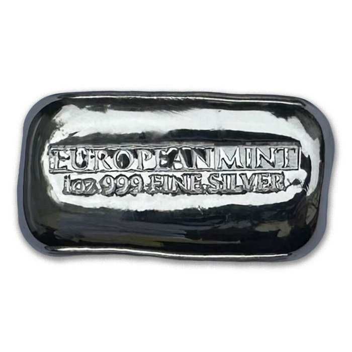 7 onças Troy variadas - Prata . 999 - Barra de prata fina Búfalo