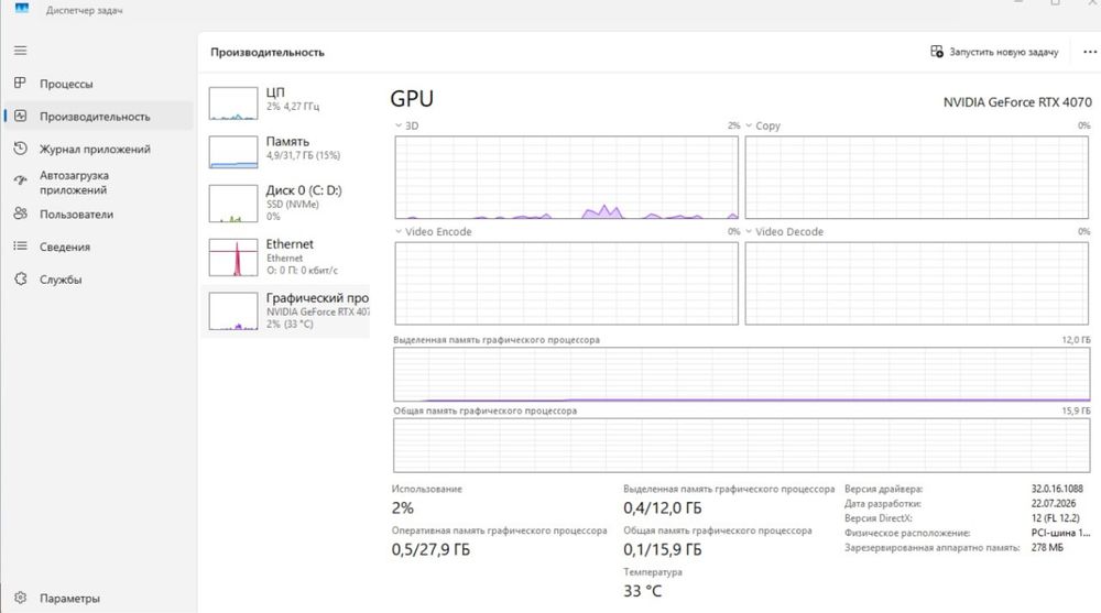 Пк RTX 4070, Razen 5