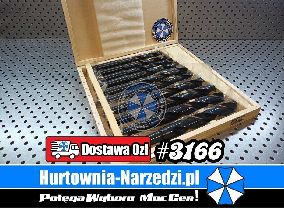 Wiertła do Metalu mocowanie morse'a mk-2 14.5 - 23 mm 10-el. morsa