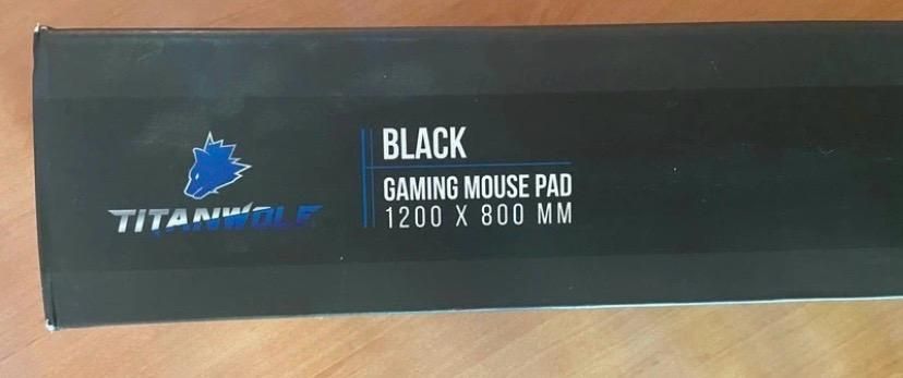 Tapete gaming oversize com 1200×800mm, preto