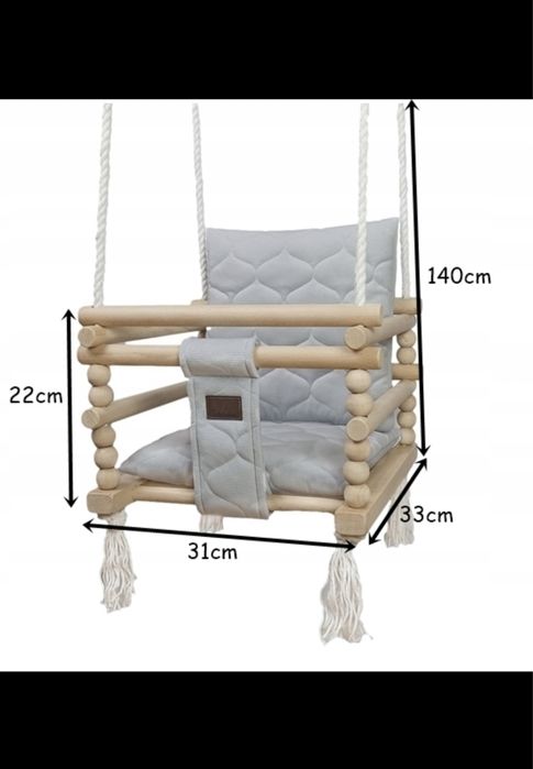 Huśtawka Tuluszka - kolor szary