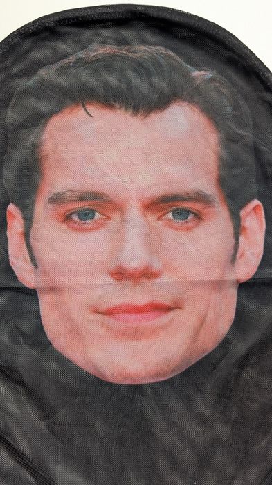 Маска на голову Генри Кавилл лицо актера балаклава супермен