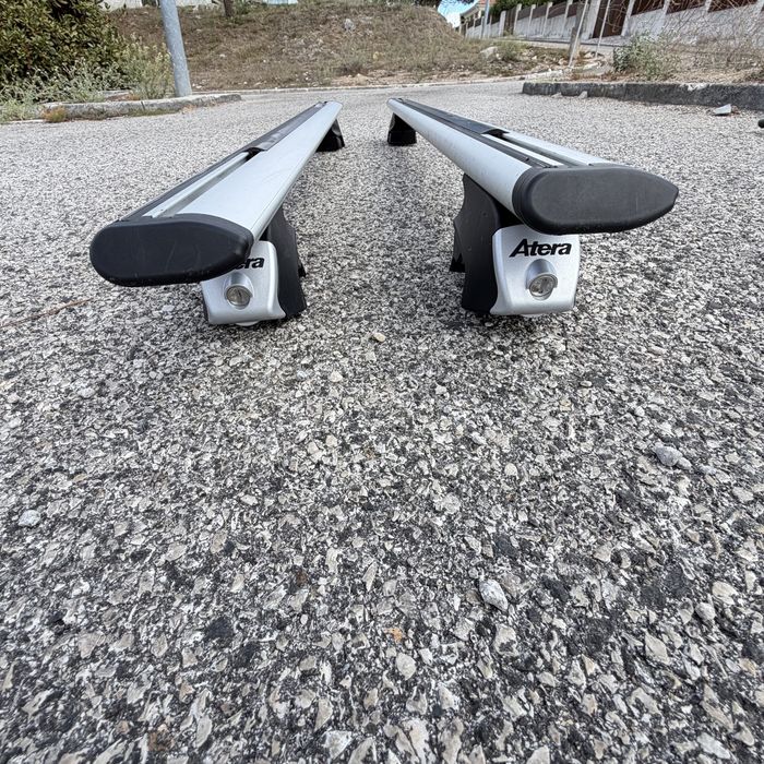 Barras Tejadilho Alumínio Aerodinâmicas Atera 122cm (Completas