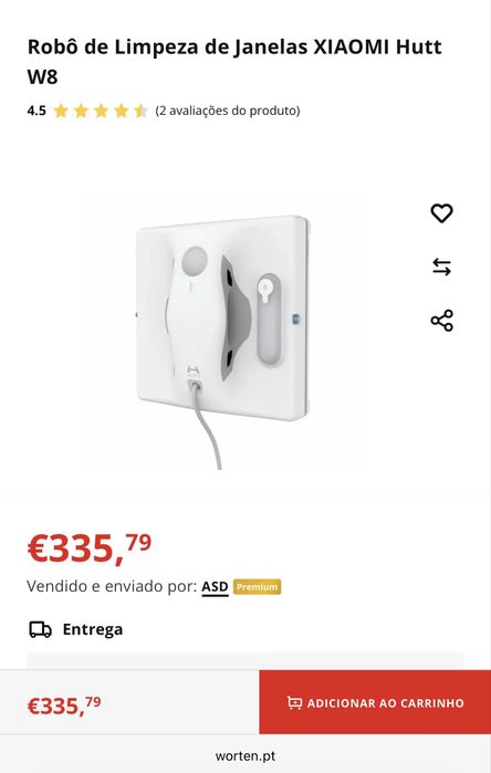 Robô de Limpeza de Janelas XIAOMI Hutt W8