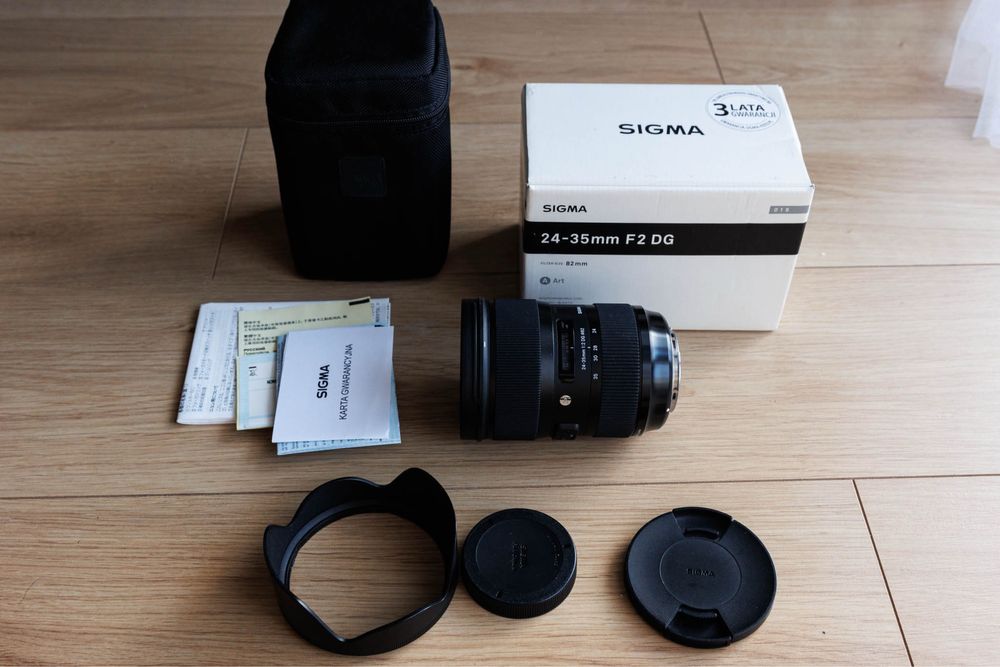 Sigma ART 24-35 F2 mocowanie Canon EF