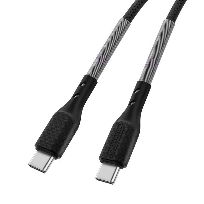Kabel USB C do USB C Forcell F-Energy QC4.0 PD 5A 66W Carbon 1 m