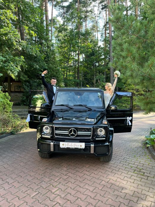 Mercedes G klasa AMG oraz GLE suv  samochód, auto na ślub, wesele, sesje