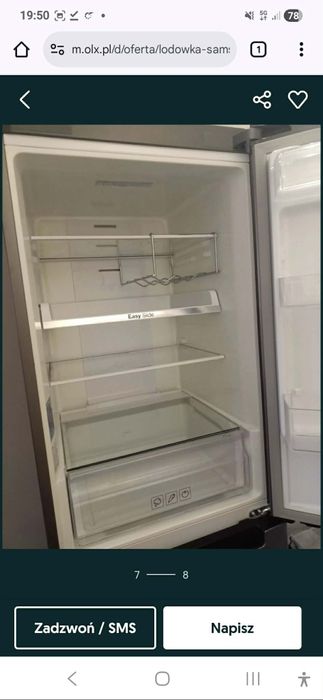 Lodówka Samsung Uzwana REZERWACJA