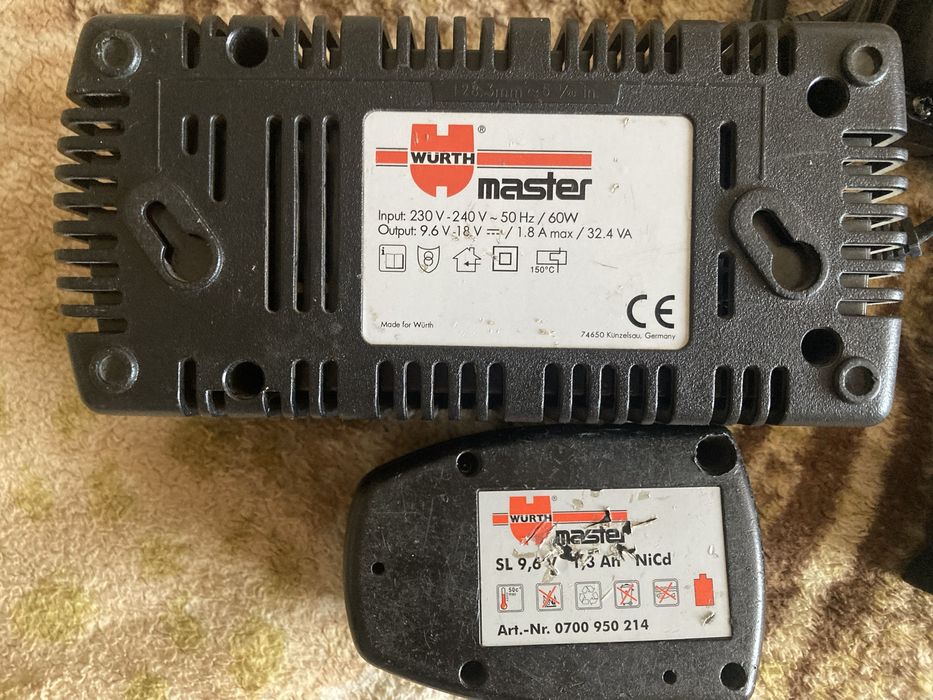 Шуруповерт Wurth BS 96A Compact + зарядное AL 60-SL