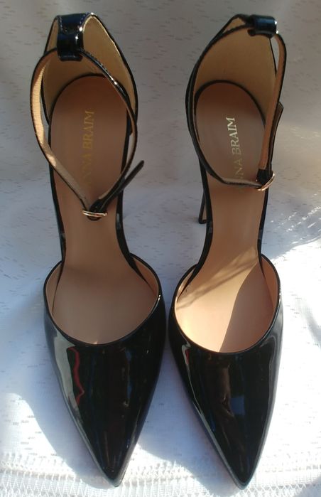 Лакові шкіряні лодочки ANNA BRAIM 37 розміру