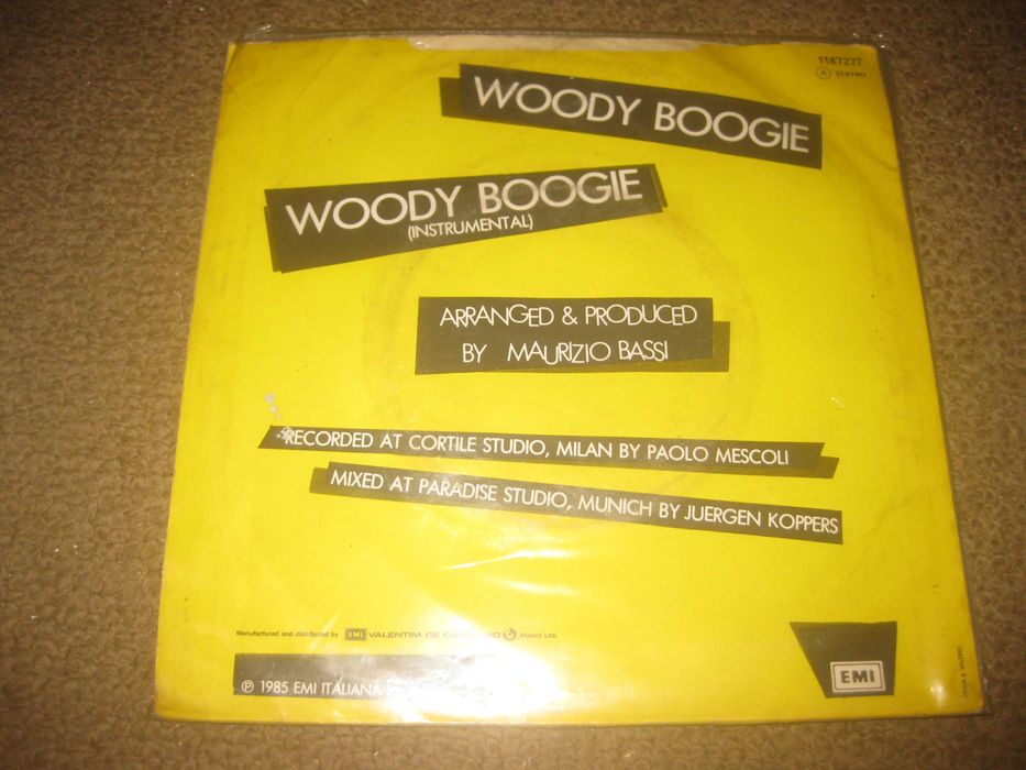Vinil Single 45 rpm dos Baltimora "Woody Boogie"