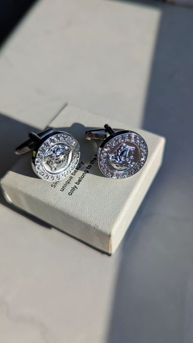 Запонки versace silver 2шт