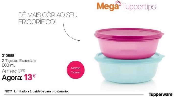 2 Tupperware Refrigerator Boxes, 600 ml64584414340610121