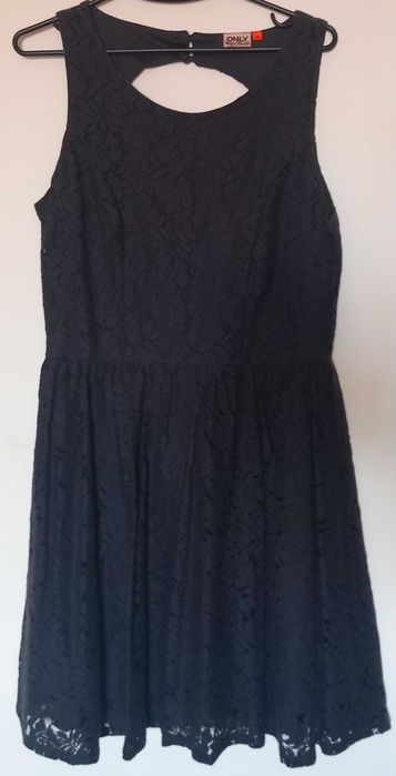 Vestido preto em renda Only