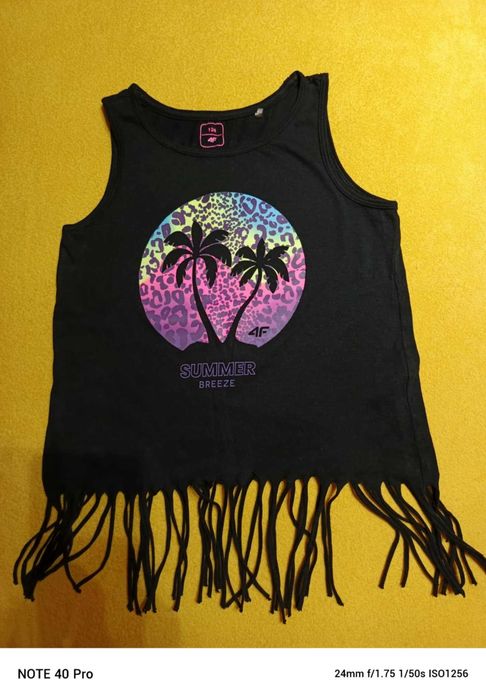 Top t - shirt koszulka f4 wakacyjny print czarna