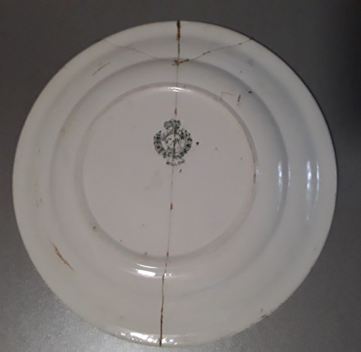 Prato raso antigo Massarelos Porto, C & W Willow, em verde