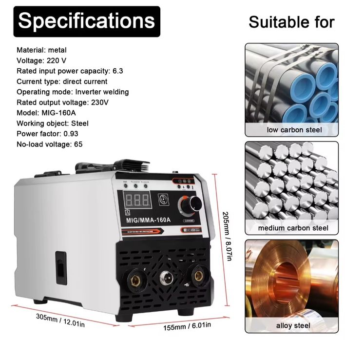 Natal *****Maquina de soldar de fio e electrode 2 em 1