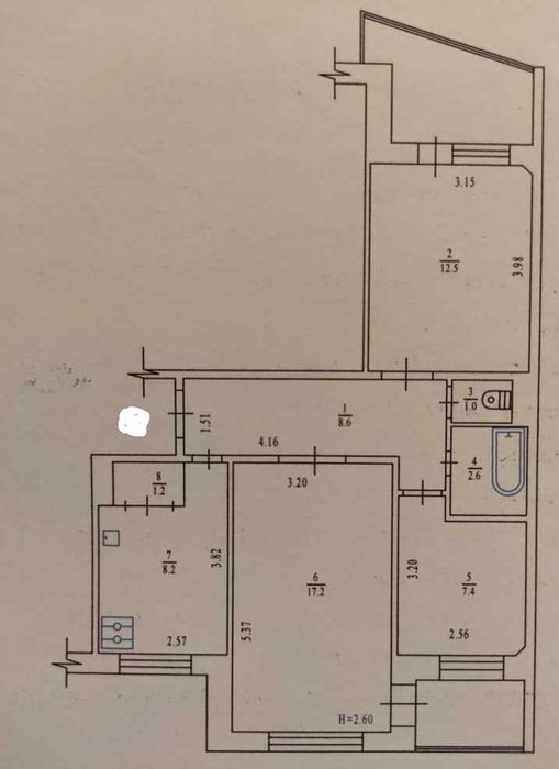 Продаж 3 кім квартири Розділ. кімнати мікр-н Половки №815