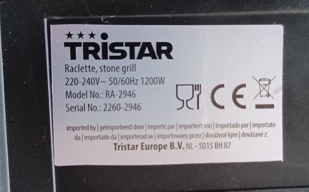 Grelhador TRISTAR ainda em caixa novo