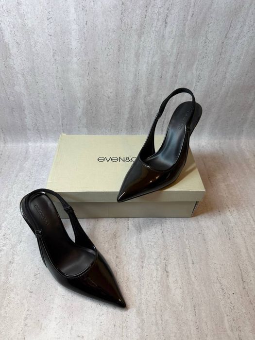 Czarne szpilki lakierowane Even&Odd r.37