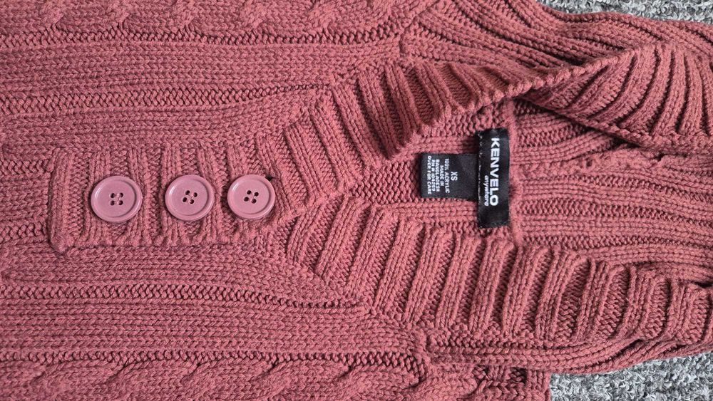 Bordowy sweter (rozmiar XS)