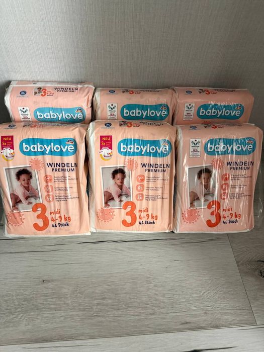Продам підгузки babylove 3