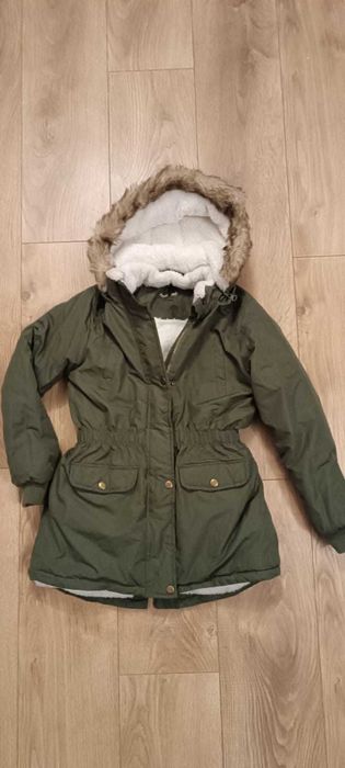 Kurtka parka z futerkiem roz. 134