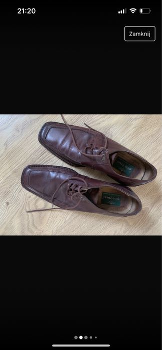 Eleganckie buty gino rossi brązowe skóra naturalna 39