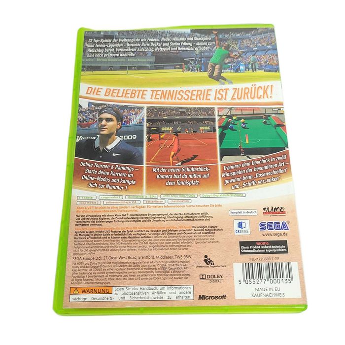 Gra Xbox 360 Virtua Tennis 2009