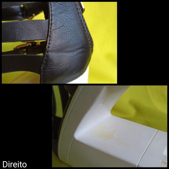 Sandálias de tacão grosso Cláudia n38