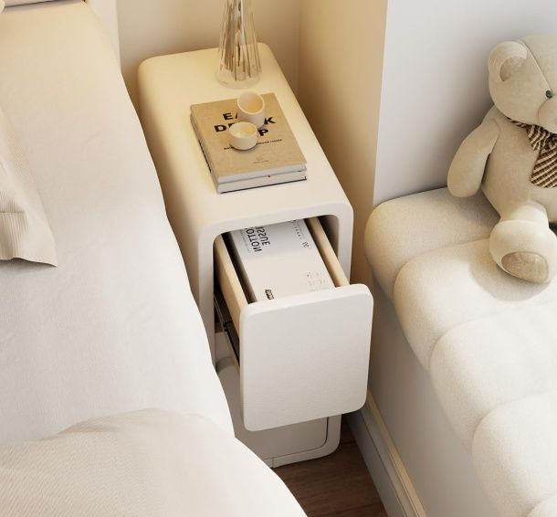 Elegancka biała szafka nocna 2szt