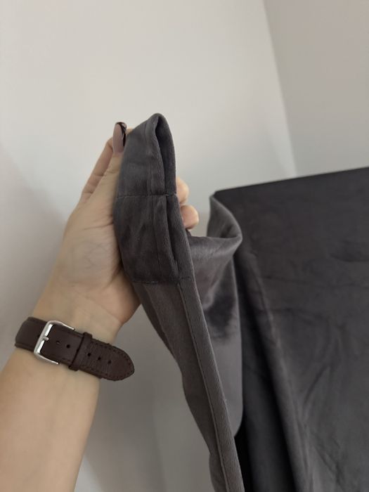 Штори велюрові. Велюр. Сірі