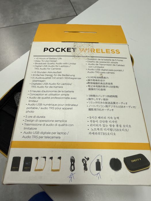Cyfrowy system mikrofonowy DEITY POCKET WIRELESS super jakość profesja