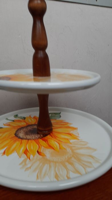 Фруктовница керамическая,дерево Италия Spigarelli