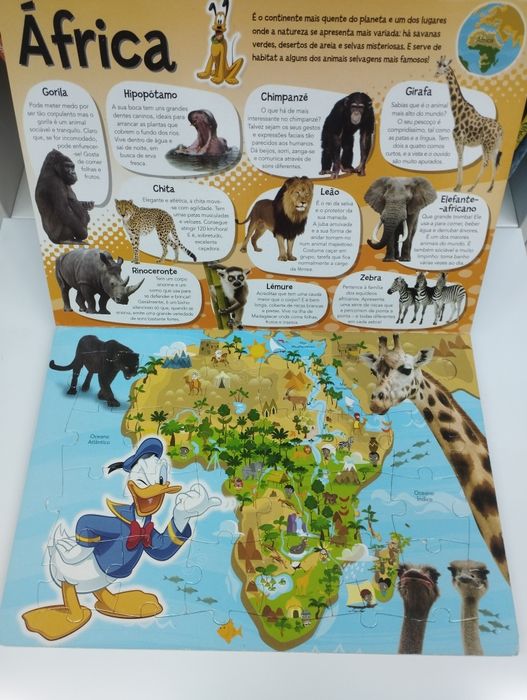 Atlas do Mundo Animal - 4 Puzzles