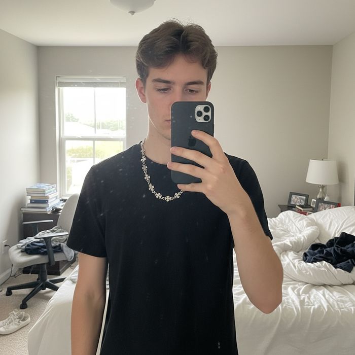 Naszyjnik w stylu Chrome Hearts