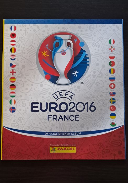Caderneta cromos futebol Euro 2016 da Panini