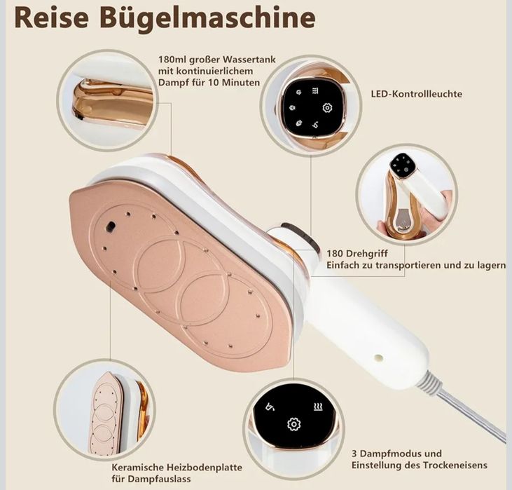 Podróżna parownica 2 w 1