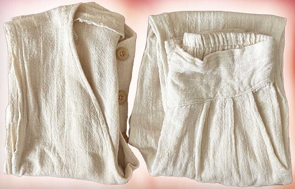 Conjunto de Calças e Colete, Unissexo, Novo/Único