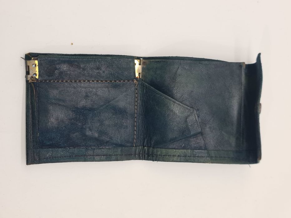 Carteira em pele vintage