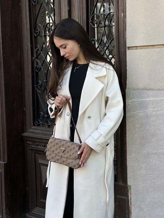 Жіноча сумка гесс Guess Cordelia Shoulder Bag Gold Canvas